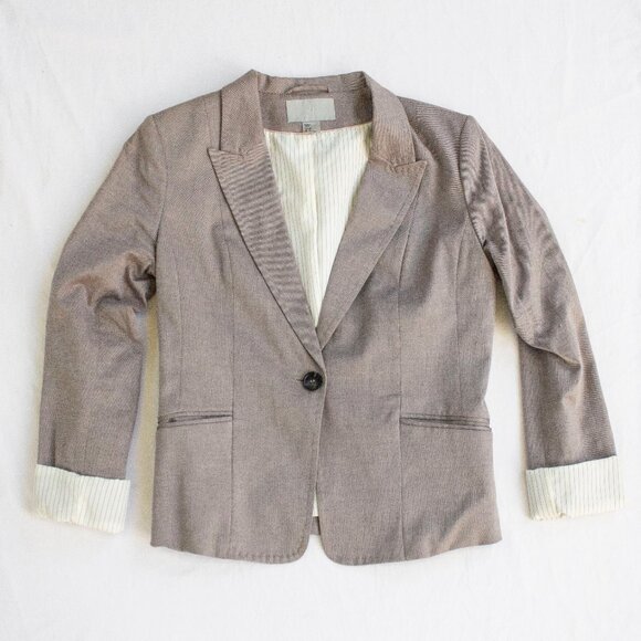 H&M Jackets & Blazers - H&M Women's Blazer - Warm Gray 3/4 Sleeves